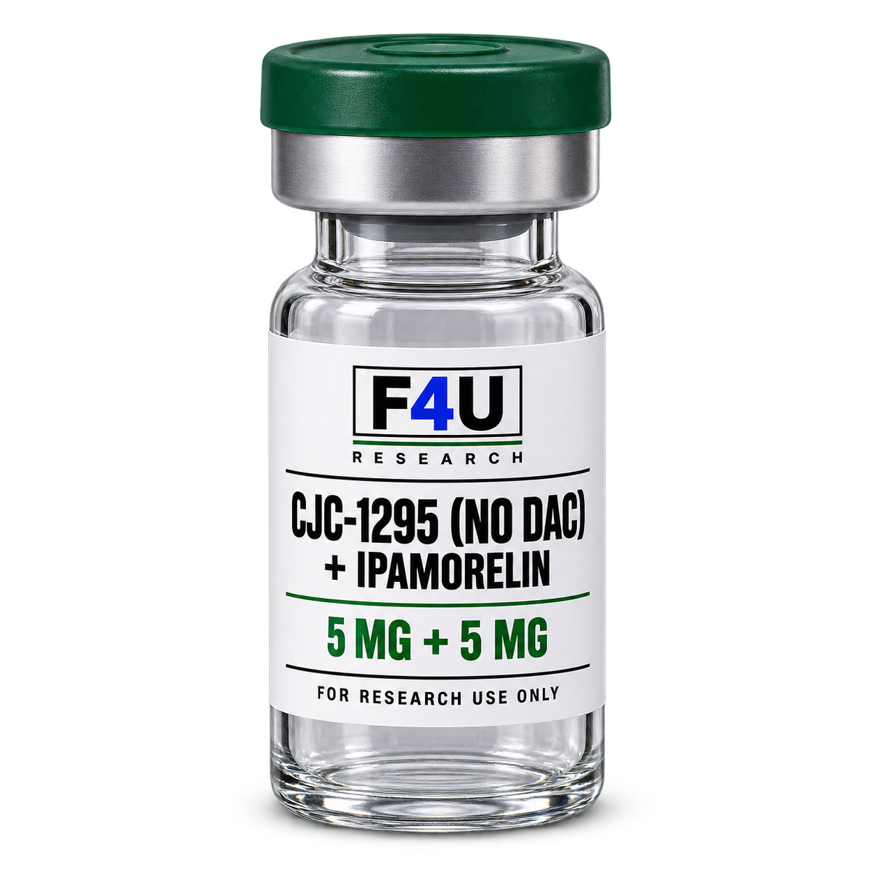 CJC-1295 (No DAC) + Ipamorelin 5 mg + 5 mg research vial